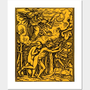 Hell ††††† Vintage Medieval Woodcut Style Illustration Posters and Art